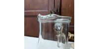 Pichet de verre vintage cerise